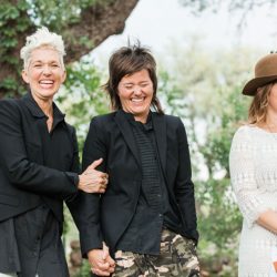 Tacos, oak trees, and chic-as-hell outfits made this Texas backyard wedding breathtaking