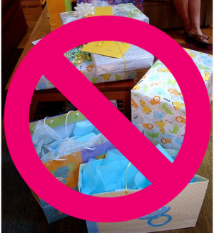 What if someone brings a gift to my “No gifts please” bridal shower?