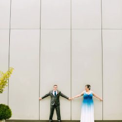 006 dana john karenobristphotography WEBSIZED - We're bowled over by this creative wedding in Seattle (with a hand-dyed dress!) We're bowled over by this creative wedding in Seattle (with a hand-dyed dress!)