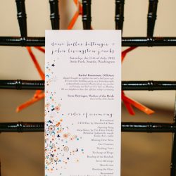 033 dana john karenobristphotography WEBSIZED - We're bowled over by this creative wedding in Seattle (with a hand-dyed dress!) We're bowled over by this creative wedding in Seattle (with a hand-dyed dress!)