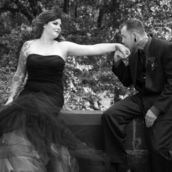 Chris and Miranda Wedding Photos Full Res 158 - This dark avant garde wedding has the black wedding dress of your dreams This darkly gorgeous wedding has the black wedding dress of your dreams