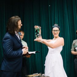 Jacovia150 - Sea queen meets literary nerd wedding (with the founding of a new land!) Sea queen meets literary nerd wedding