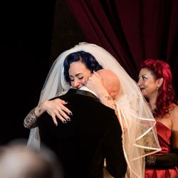 This wedding is like if David Lynch filmed The Addams Family ballroom scene