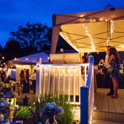 MichelleArlotta CaseyStephanie 51 - These backyard brides triumphed with killer suits at their house on the shore These brides triumphed with killer suits at their house on the shore