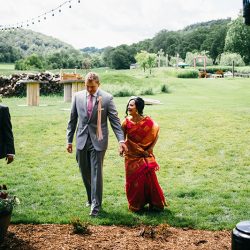 A traditional Indian wedding meets modern American in a gorgeous rustic setting