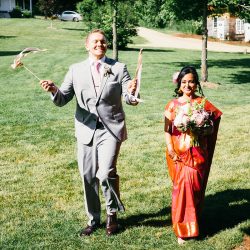 A traditional Indian wedding meets modern American in a gorgeous rustic setting