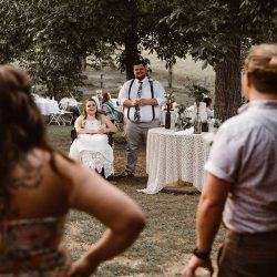 Try and stop the tears from flowing at this sweet and emotional backyard wedding in Tennessee
