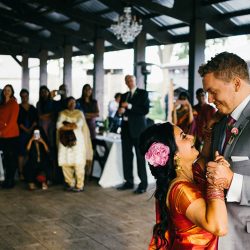 A traditional Indian wedding meets modern American in a gorgeous rustic setting