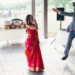 A traditional Indian wedding meets modern American in a gorgeous rustic setting