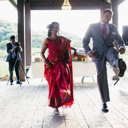 A traditional Indian wedding meets modern American in a gorgeous rustic setting