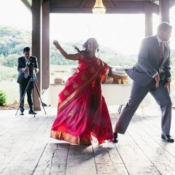 A traditional Indian wedding meets modern American in a gorgeous rustic setting