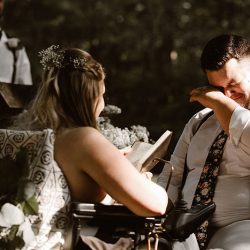 Try and stop the tears from flowing at this sweet and emotional backyard wedding in Tennessee