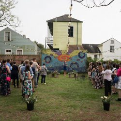 Les bons temps rouler at this New Orleans, LA wedding with food trucks and a sweet first look