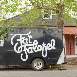 Les bons temps rouler at this New Orleans, LA wedding with food trucks and a sweet first look