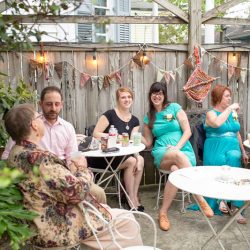 Les bons temps rouler at this New Orleans, LA wedding with food trucks and a sweet first look