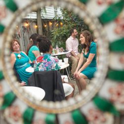 Les bons temps rouler at this New Orleans, LA wedding with food trucks and a sweet first look