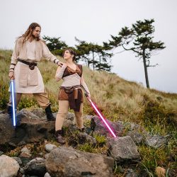 KK Engagement 085 - The Force is strong with this Star Wars cosplay engagement session The Force is strong with this Star Wars engagement session