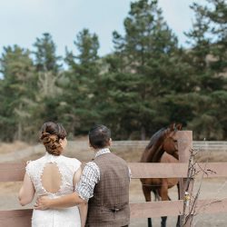 A sweet and chill farm wedding with an Old West vibe