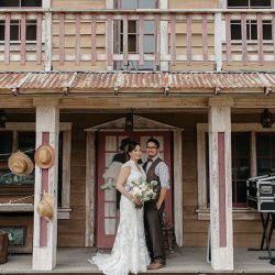 A sweet and relaxed farm wedding with an Old West vibe