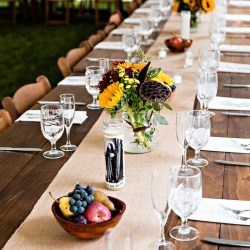 Parker Sells LeslieBarbaroPhotography 20151003details4734 low - A fall-themed wedding celebration with a stunning red dress Intimate, rustic DIY fall wedding celebration with red-dressed bride