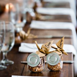 Parker Sells LeslieBarbaroPhotography 20151003details60edmv47 low - A fall-themed wedding celebration with a stunning red dress Intimate, rustic DIY fall wedding celebration with red-dressed bride