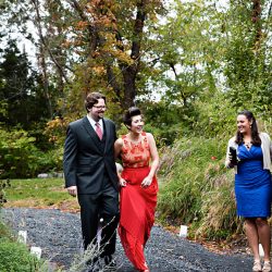Parker Sells LeslieBarbaroPhotography 20151003reception1149 low - A fall-themed wedding celebration with a stunning red dress Intimate, rustic DIY fall wedding celebration with red-dressed bride