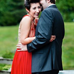 Parker Sells LeslieBarbaroPhotography 20151003susiejordan3219 low - A fall-themed wedding celebration with a stunning red dress Intimate, rustic DIY fall-themed wedding celebration with red-dressed bride