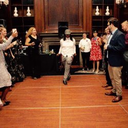 A '90s dance party wedding full of positive vibes