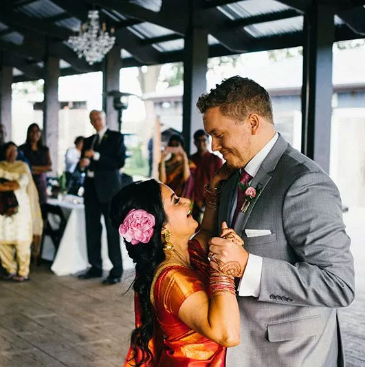 A traditional Indian wedding meets modern American in a gorgeous rustic setting
