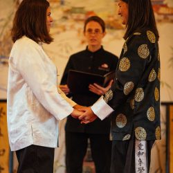 7a - Two girls in gis: a dojo wedding (with a martial arts ceremony!) Two girls in gis: a dojo martial arts wedding (with a martial arts ceremony!)