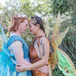 AmberRed San Luis Obispo non traditional wedding Renoda Campbell Photography 6820 - Woodland creatures, wings, and magic abound at this faery-themed wedding Woodland creatures, wings, and magic abound at this fairy wedding