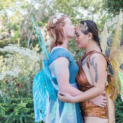 AmberRed San Luis Obispo non traditional wedding Renoda Campbell Photography 6829 XL - Woodland creatures, wings, and magic abound at this faery-themed wedding Woodland creatures, wings, and magic abound at this fairy wedding