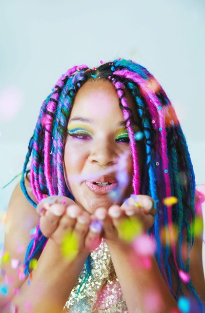 DeCarlo LauraDeePhotography 061817Sweet16282LauraDee low - Unicorns, confetti, & rainbow cake: the colorful wedding inspiration we all deserve The color-filled wedding inspiration we all deserve
