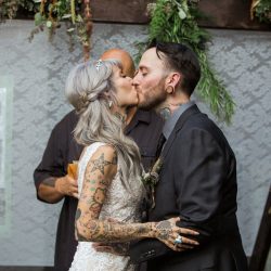 Hamilton Hamilton KyleFordWeddings HamiltonWeddingPittsburgh0291 low - An inked, glam, and woodland-meets-industrial wedding at the Carrie Furnaces in Pittsburgh An inked, glam, and industrial woodland wedding at the Carrie Furnaces in Pittsburgh