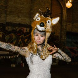 Hamilton Hamilton KyleFordWeddings HamiltonWeddingPittsburgh1240 low - An inked, glam, and woodland-meets-industrial wedding at the Carrie Furnaces in Pittsburgh An inked, glam, and industrial woodland wedding at the Carrie Furnaces in Pittsburgh