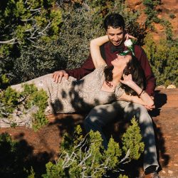 A Dia de los Muertos-themed Sedona wedding in the Arizona mountains