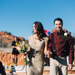 A Dia de los Muertos-themed Sedona wedding in the Arizona mountains