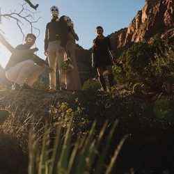 A Dia de los Muertos-themed wedding in the Arizona mountains