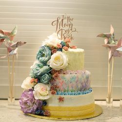 A whimsical poly wedding joining two families in awesomeness
