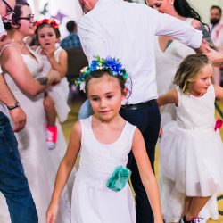 A whimsical poly wedding joining two families in awesomeness