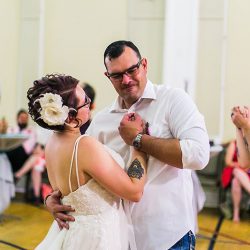 A whimsical poly wedding joining two families in awesomeness