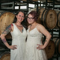 A whimsical poly wedding joining two families in awesomeness