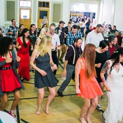 A whimsical poly wedding joining two families in awesomeness