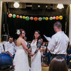 A whimsical polyamorous wedding joining two families in awesomeness