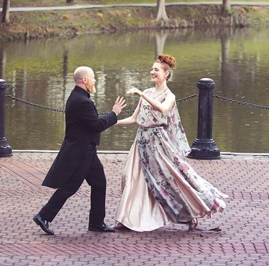 Masked romance: a quirky masquerade-themed engagement story in the rain