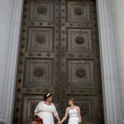 JandC 217 - A destination elopement with Voodoo Doughnuts and Red Rocks A lesbian wedding with donuts and Red Rocks