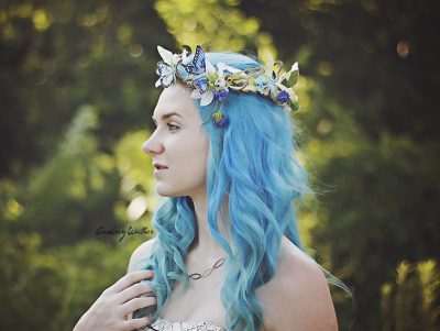 Become a monarch (butterfly) with a nature-inspired butterfly crown