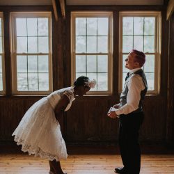 peterjennahighres 197 - Pink hair + rainbows abound at this vividly geeky wedding Pink hair + rainbows abound at this vividly geeky wedding