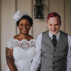 peterjennahighres 237 - Pink hair + rainbows abound at this vividly geeky wedding Pink hair + rainbows abound at this vividly geeky wedding