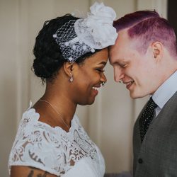 peterjennahighres 245 - Pink hair + rainbows abound at this vividly geeky wedding Pink hair + rainbows abound at this vividly geeky wedding